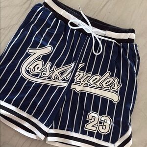 ROMWE Black and White Athletic Shorts